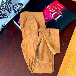 Camel Suede Vince Legging